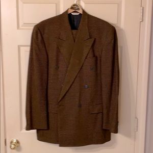 Double Breasted Suit 40 Long 36 x 30 Pleated Pants